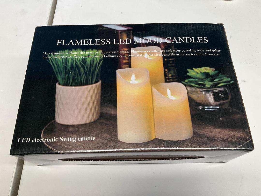 Photo '3' of Flameless LED Mood Candle Set w/ Remote (1 Set) *NEW*