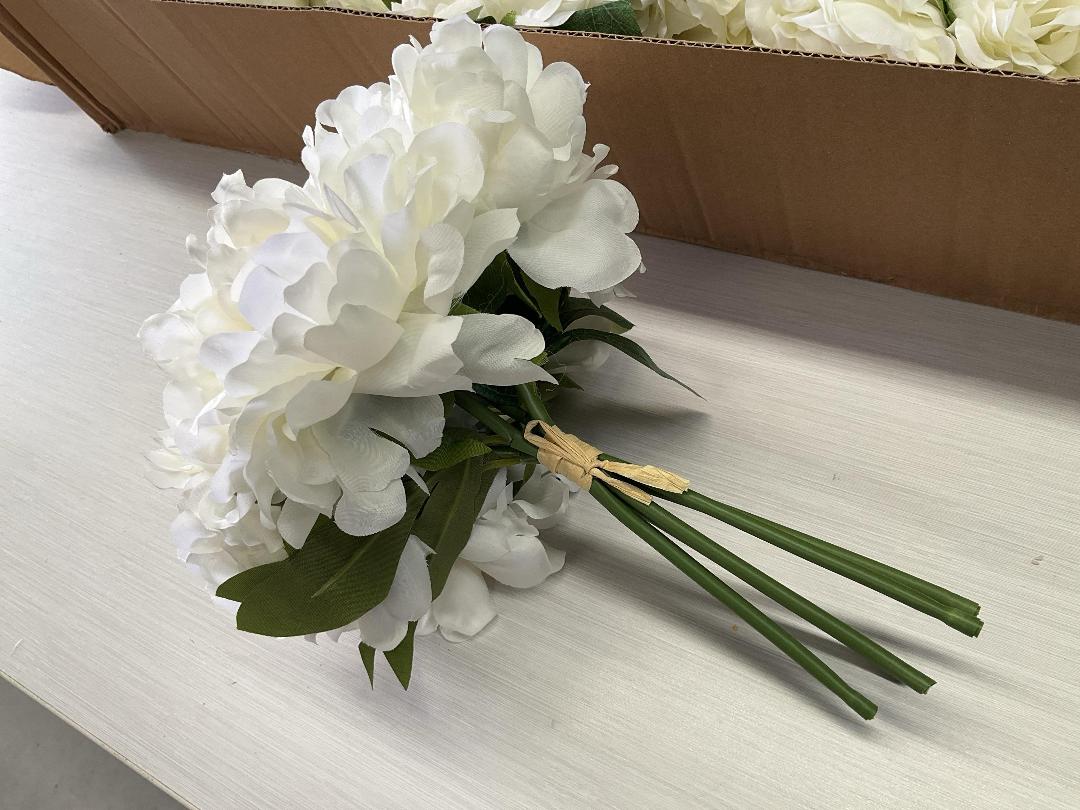 Photo '2' of High Quality Artificial Flowers - Peony (White) *NEW*