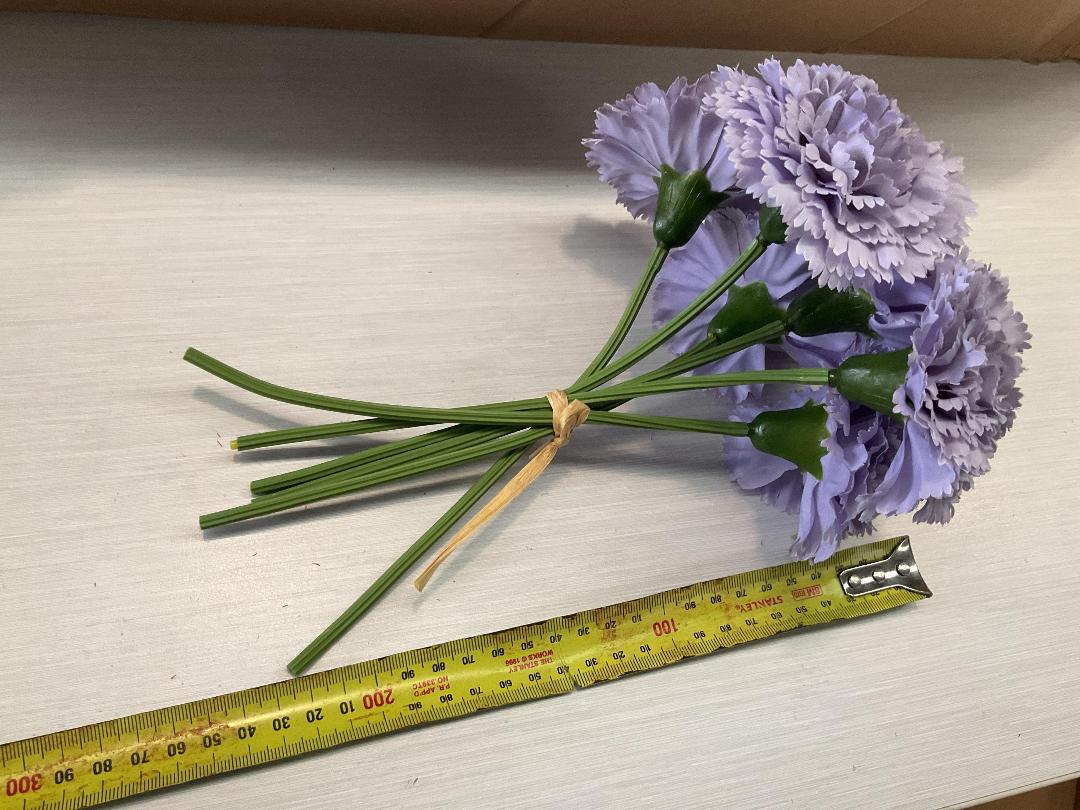 Photo '3' of High Quality Artificial Flowers - Carnation (Red Pink Purple) *NEW*