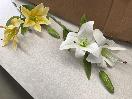 Thumbnail '2' of High Quality Artificial Flowers - Lily (White & Yellow) *NEW*