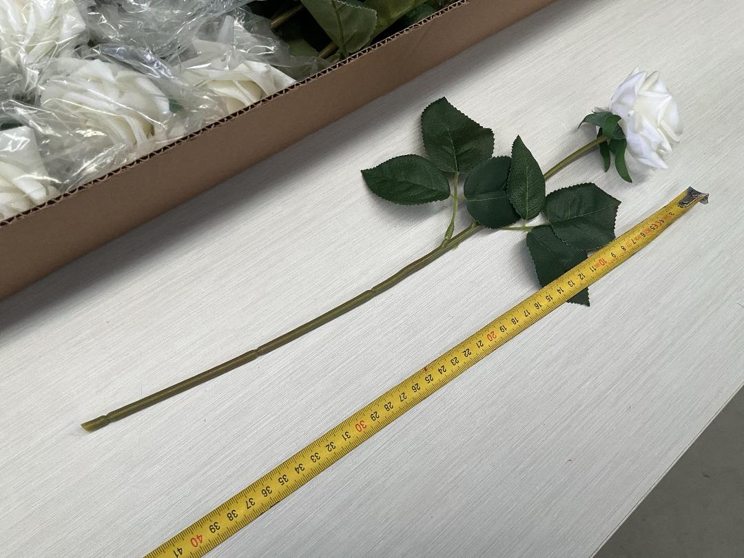 Photo '3' of High Quality Artificial Flowers - Real Touch Rose (White) *NEW*