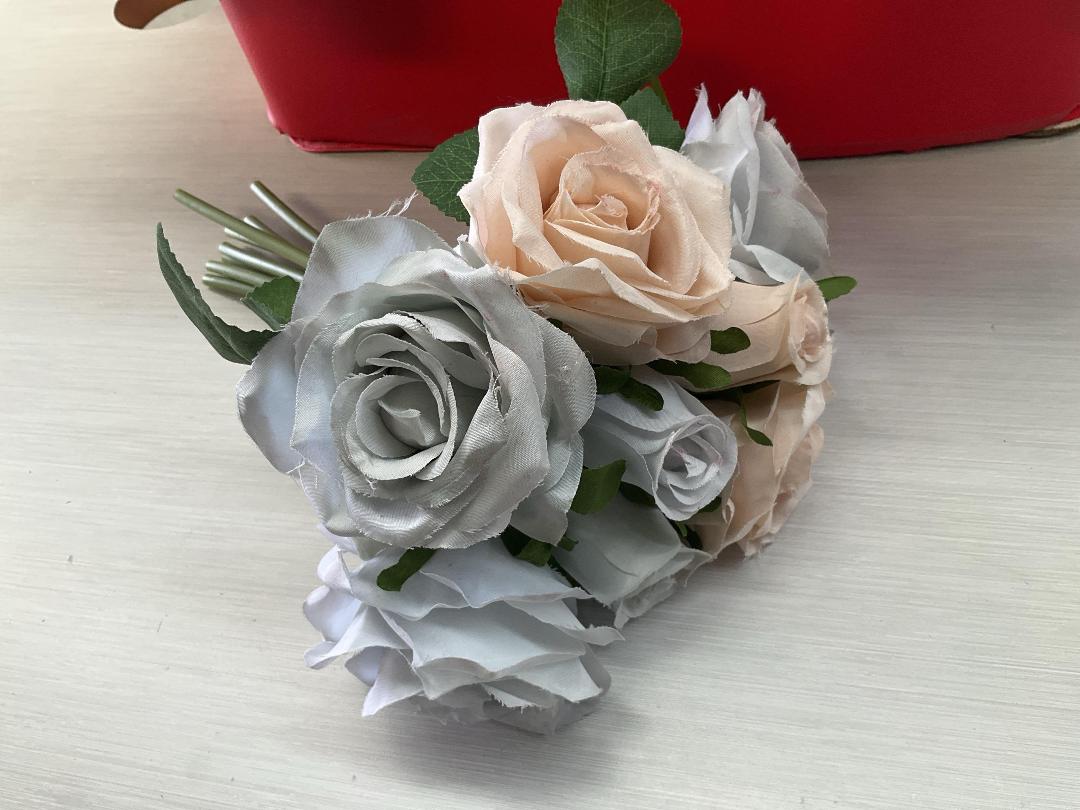 Photo '2' of High Quality Artificial Flowers - Rose Bouquet (Dusty Colours) *NEW*