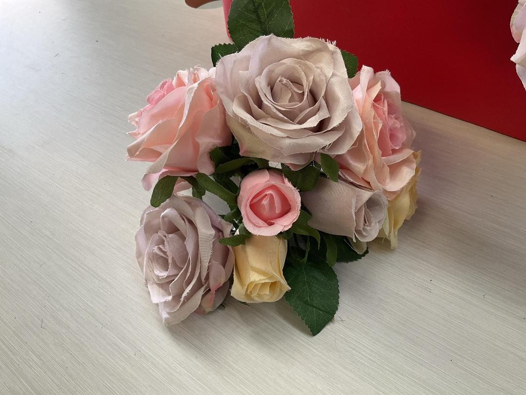 Photo '3' of High Quality Artificial Flowers - Rose Bouquet (Dusty Colours) *NEW*