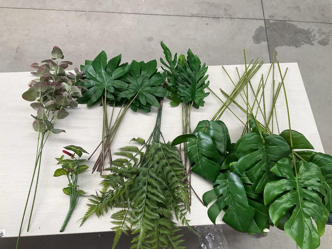 Photo '4' of High Quality Artificial Flowers - Assorted Leaves (Monstera , Fern Etc ) *NEW*