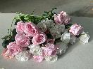 Thumbnail '2' of High Quality Artificial Flowers - Rose (Pink & White) *NEW*