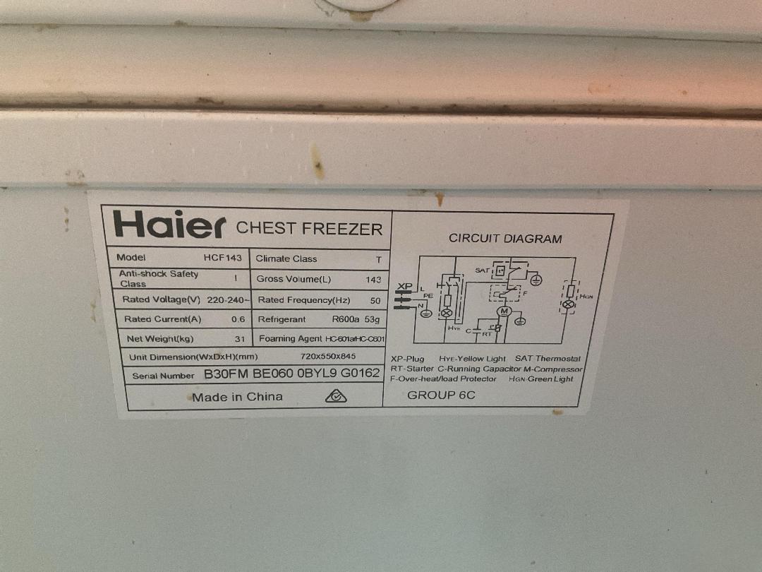 Photo '6' of Haier Chest Freezer