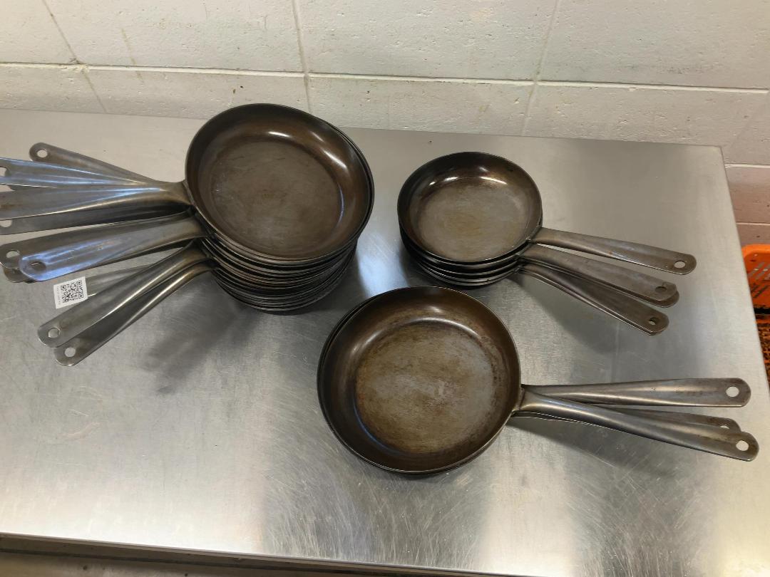 Photo '2' of Bulk lot of steel Frying pans