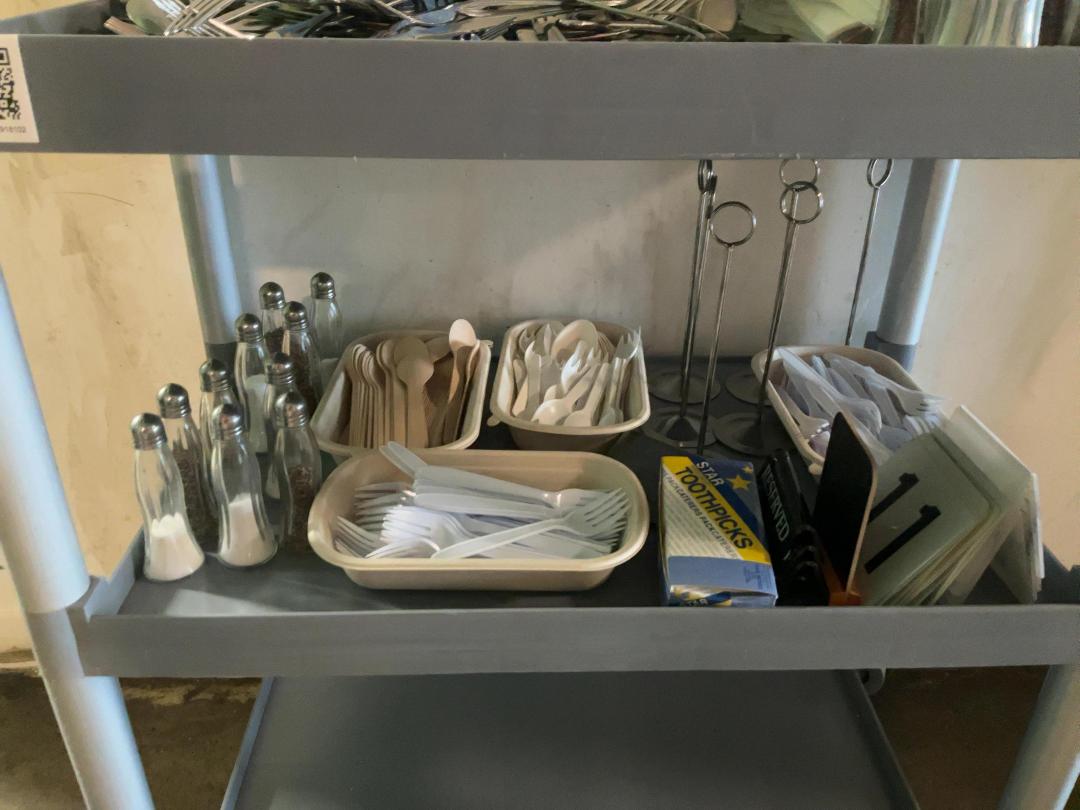 Photo '3' of Moblie Trolley W/ Kitchen utensils