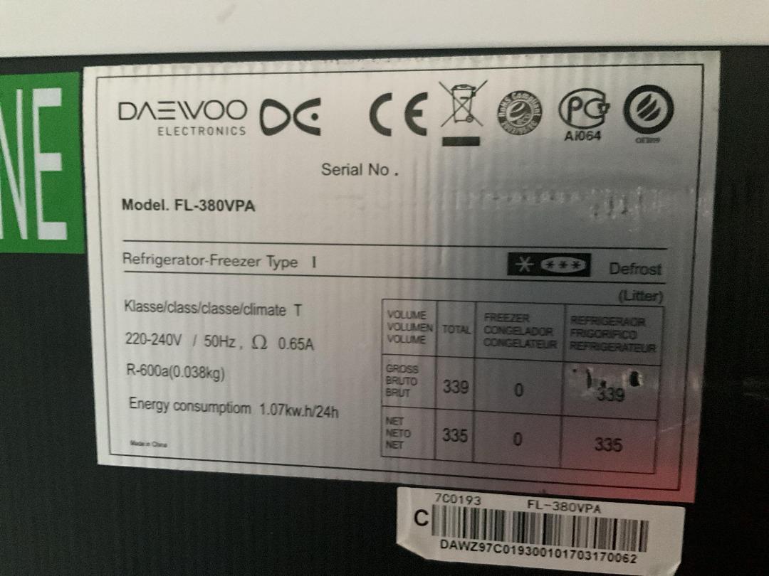 Photo '3' of Daewoo Fridge