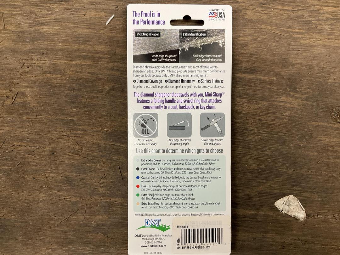 Great Deal On DMT MiniSharp Portable Folding Sharpener 25073328