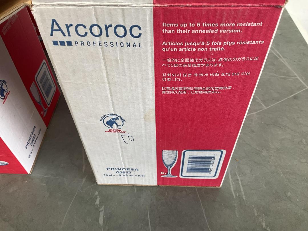 Great Deal On Arcoroc Professional Wine Glasses 5x Boxes with 6x Wine