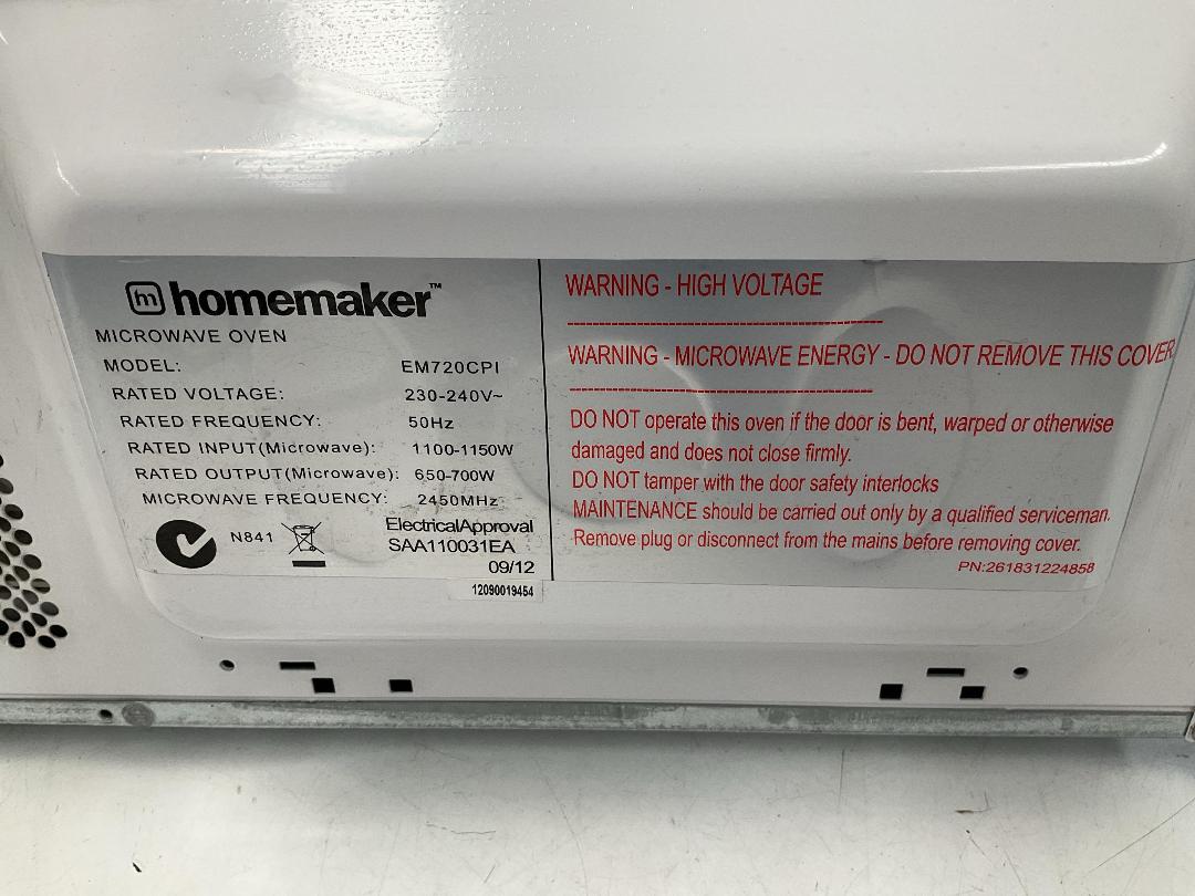 Photo '2' of Homemaker Microwave - Model EM720CPI