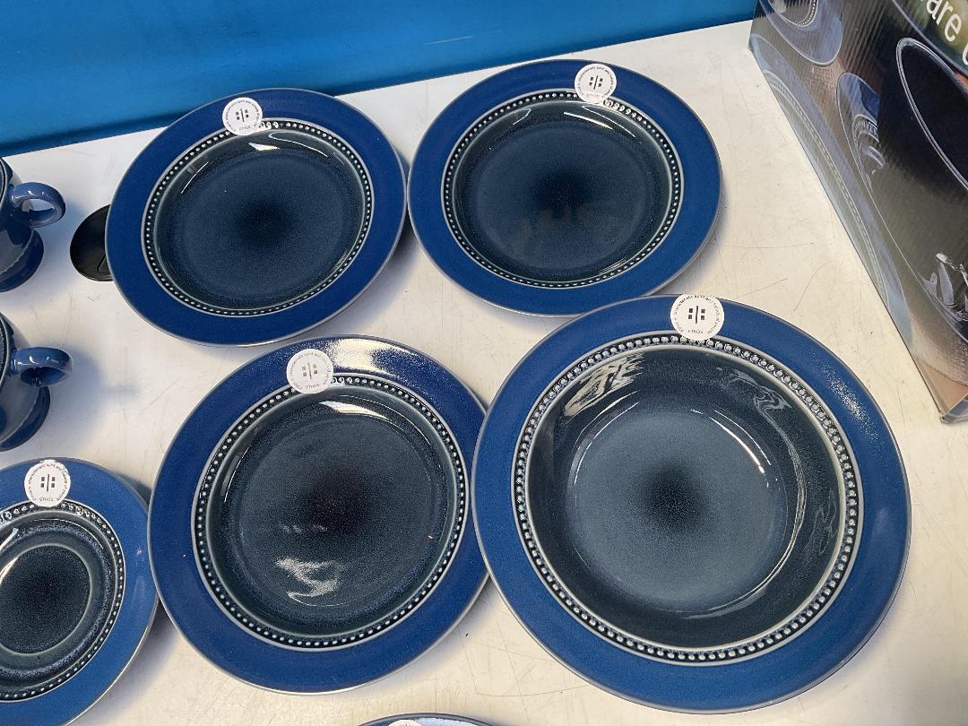 Photo '8' of Ethos Danube 20Piece Stoneware Dinner Set - Blue Coloured