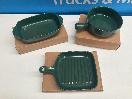Thumbnail '2' of Ceramic Serving Dishes / Bakeware Set - Forrest Green (3pce) *NEW*