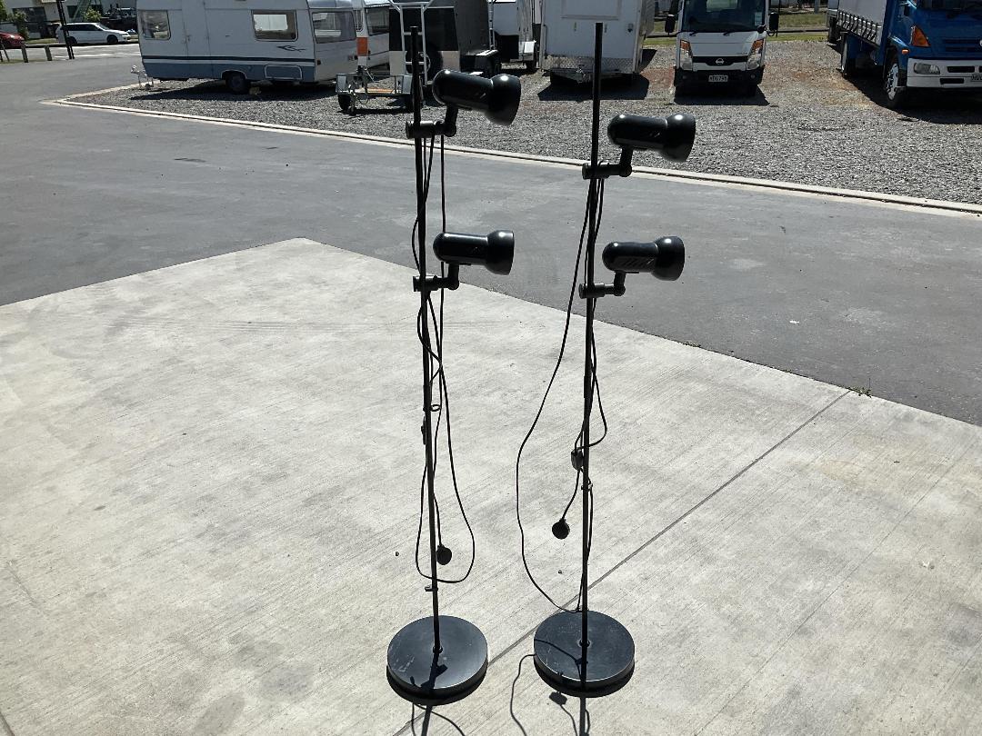 Photo '8' of 2x Black Coloured Standing Lamps Photo '8' of 2x Black Coloured Standing Lamps