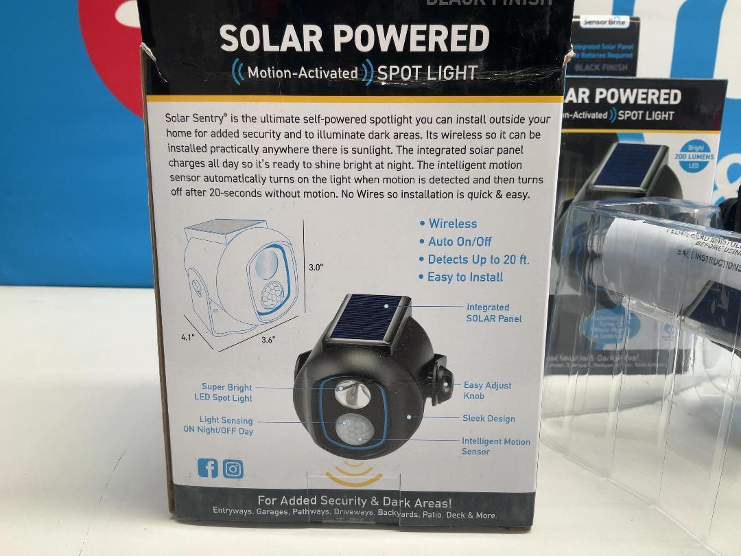 Photo '5' of Sensor Brite - Solar Sentry Outdoor LED Motion Light ( 2pce - RRP $99.98 )
