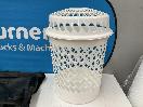 Thumbnail '2' of White Coloured Laundry Basket and 2x Suit Bags or Similar