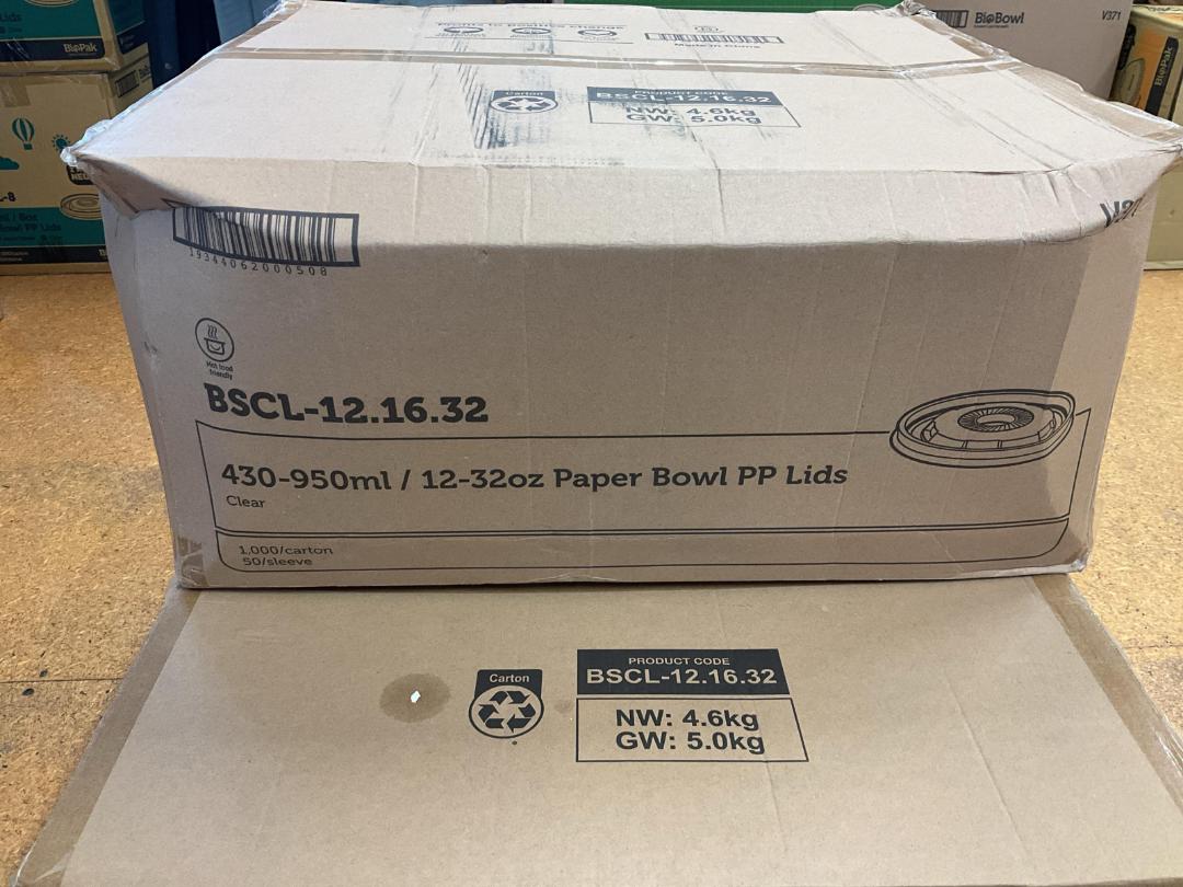 Photo '2' of 430ml - 950ml Paper bowl lids Photo '2' of 430ml - 950ml Paper bowl lids