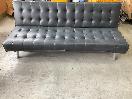 Thumbnail '1' of PU Leather or Similar Black Coloured Futon Sofa Couch