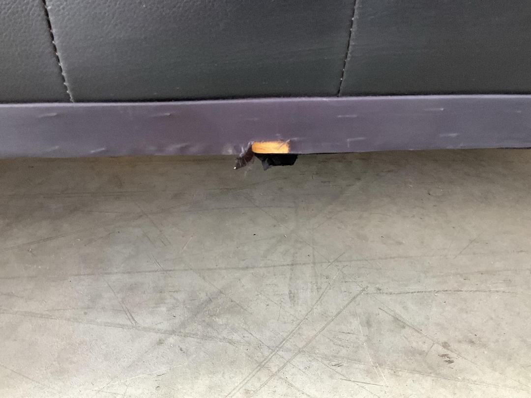 Photo '4' of PU Leather or Similar Black Coloured Futon Sofa Couch