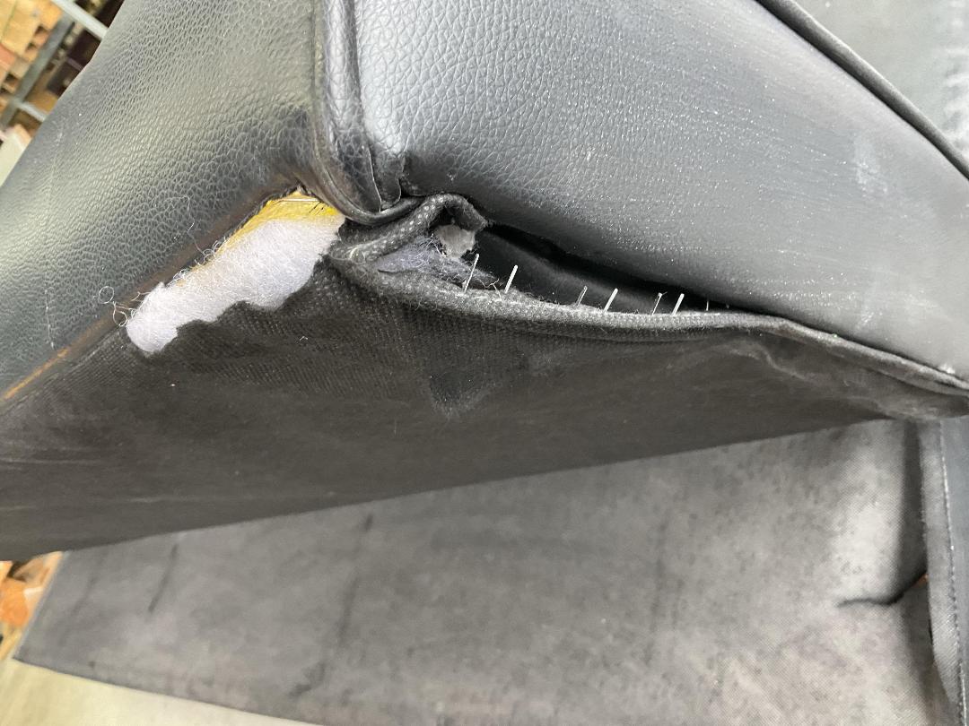 Photo '12' of PU Leather or Similar Black Coloured Futon Sofa Couch