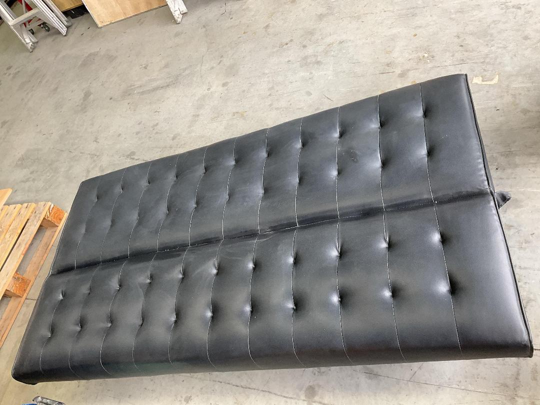 Photo '18' of PU Leather or Similar Black Coloured Futon Sofa Couch