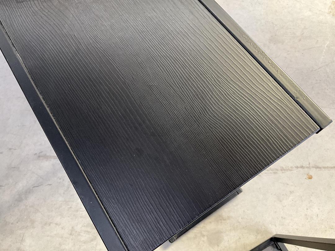 Photo '6' of 2x Metal-Like/Wooden-Like Black Coloured Side Tables