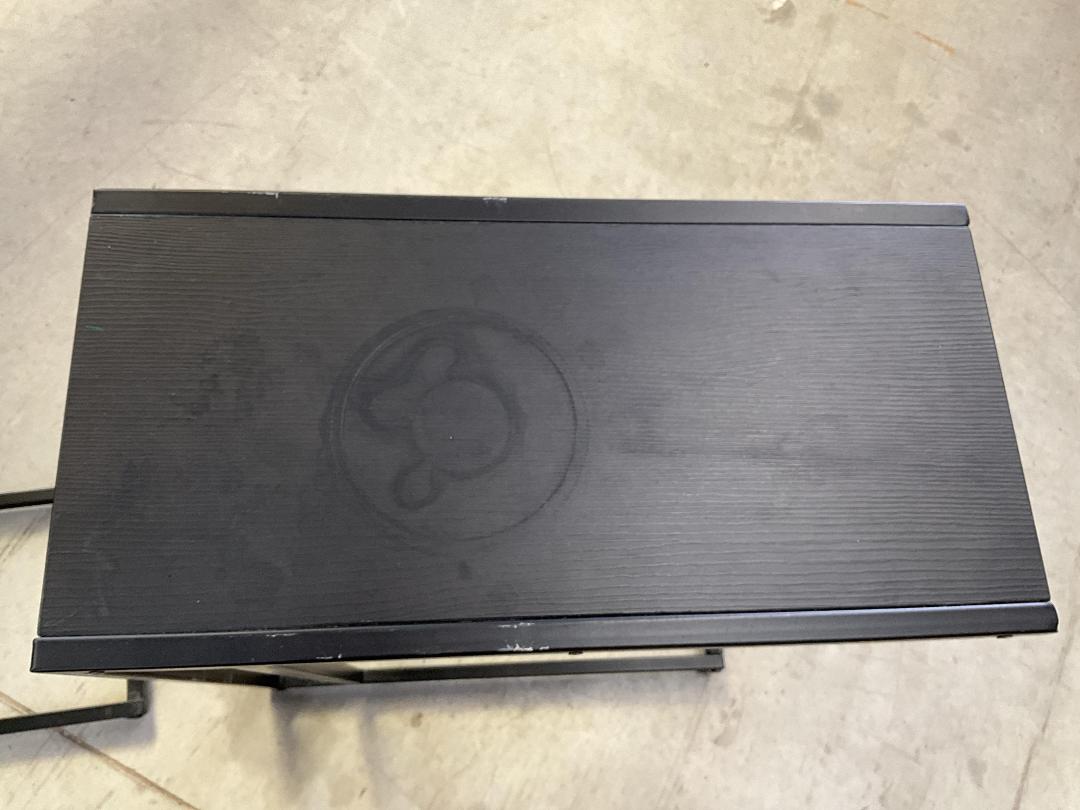 Photo '8' of 2x Metal-Like/Wooden-Like Black Coloured Side Tables