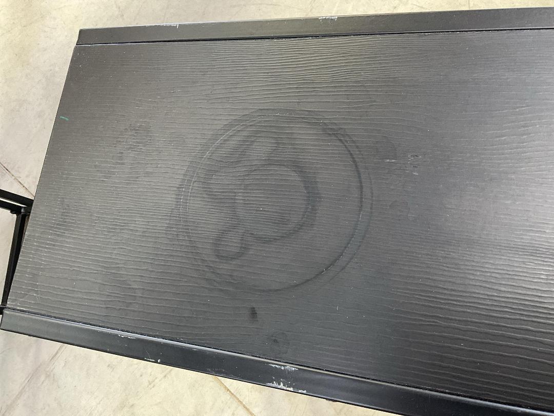 Photo '9' of 2x Metal-Like/Wooden-Like Black Coloured Side Tables