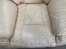Thumbnail '6' of Leather-Like Off-White/Has Gone a Very Light Yellow Colour Arm Chair