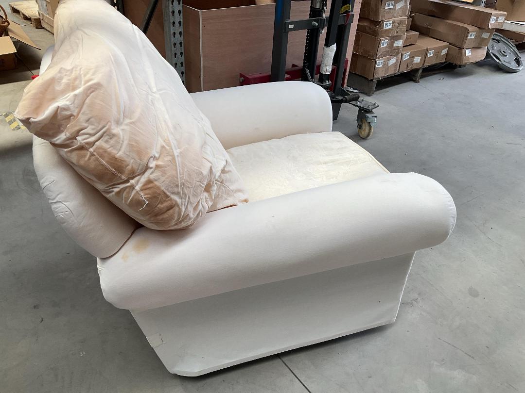 Photo '18' of White Coloured Armchair on Wheels Photo '18' of White Coloured Armchair on Wheels