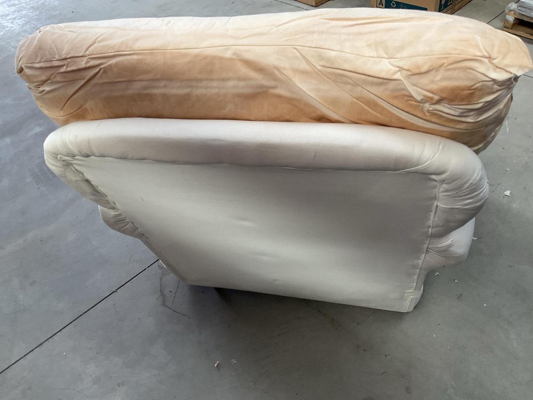 Photo '17' of White Coloured Armchair on Wheels Photo '17' of White Coloured Armchair on Wheels