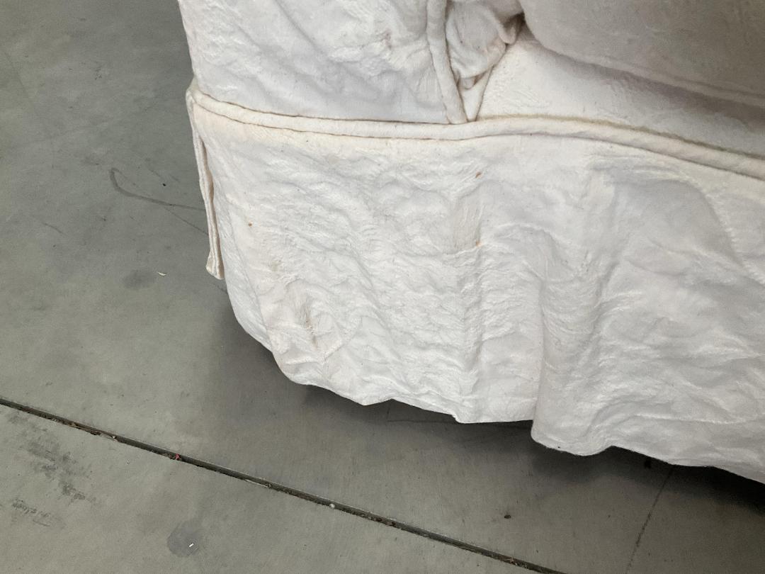 Photo '3' of White Coloured Armchair on Wheels Photo '3' of White Coloured Armchair on Wheels