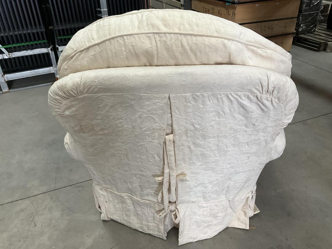 Photo '12' of White Coloured Armchair on Wheels Photo '12' of White Coloured Armchair on Wheels