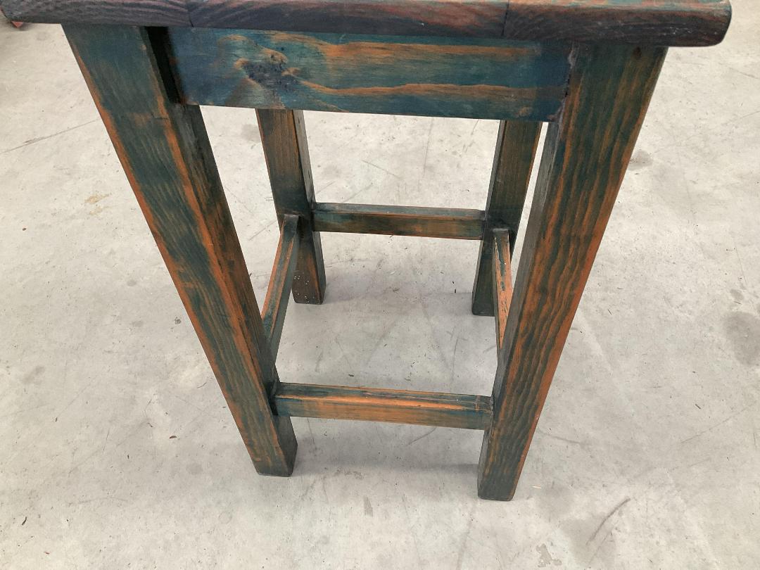 Photo '5' of Green Coloured Wooden-Like Stool