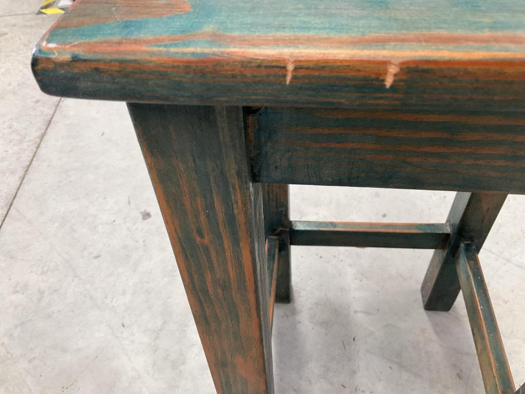 Photo '7' of Green Coloured Wooden-Like Stool