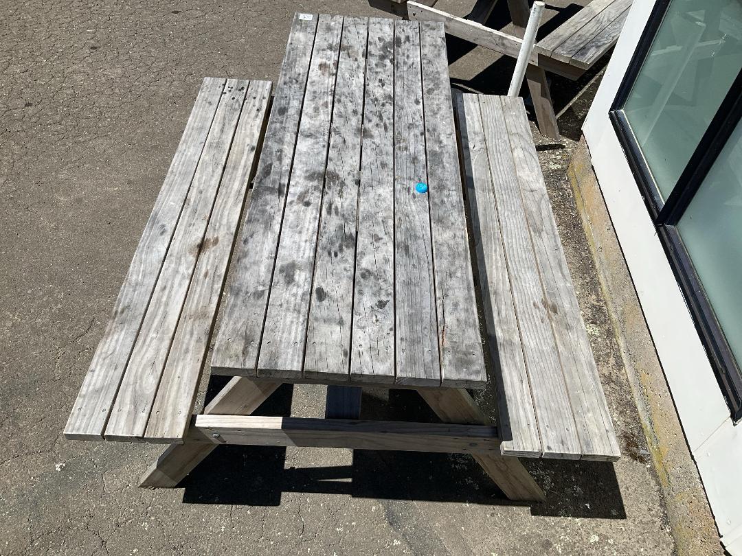Photo '4' of Timber picnic table