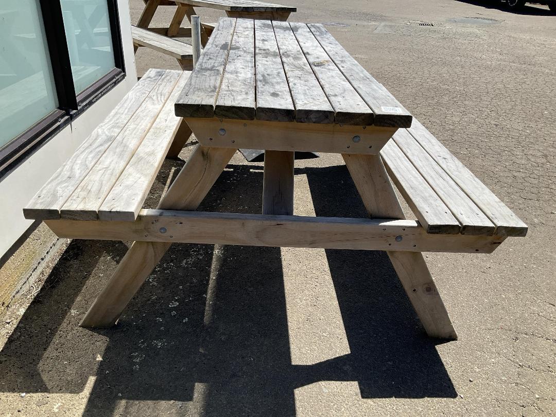 Photo '4' of Timber picnic table