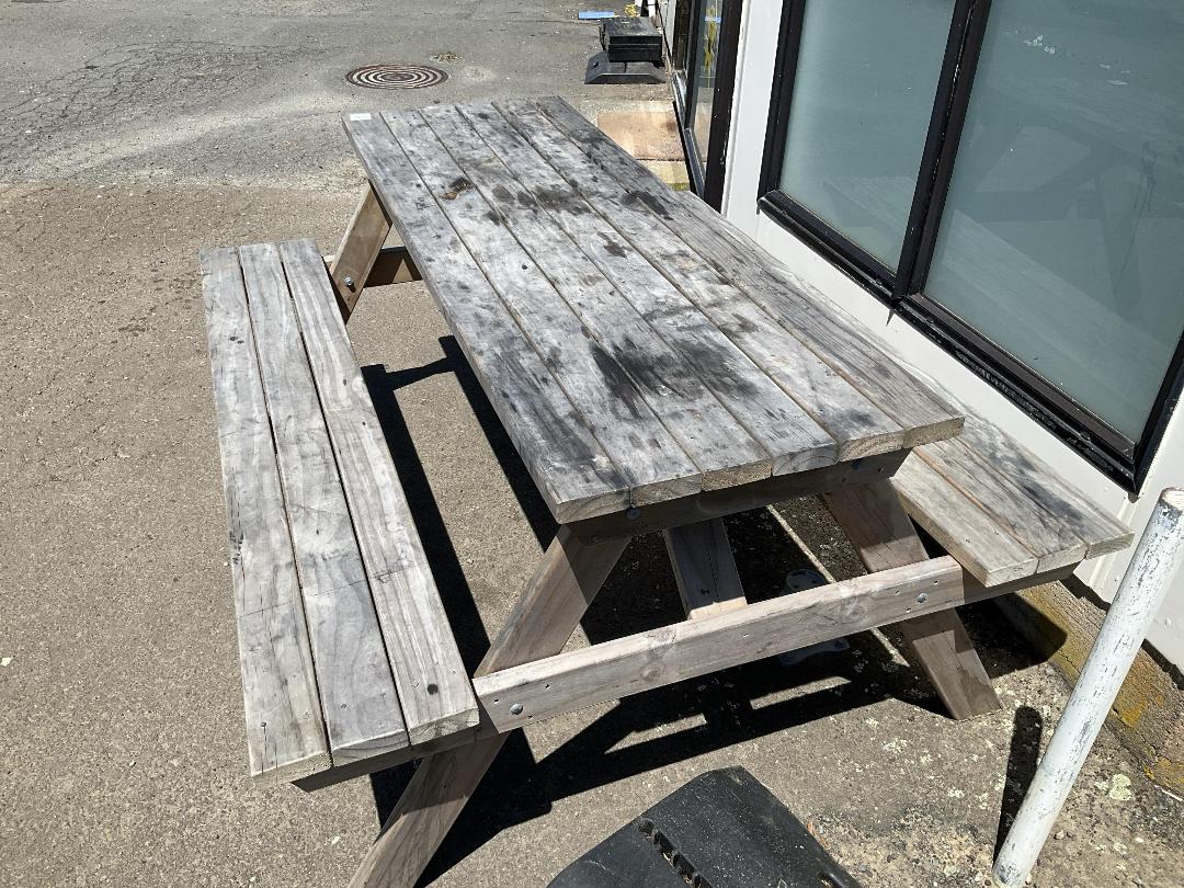 Photo '2' of Timber picnic table