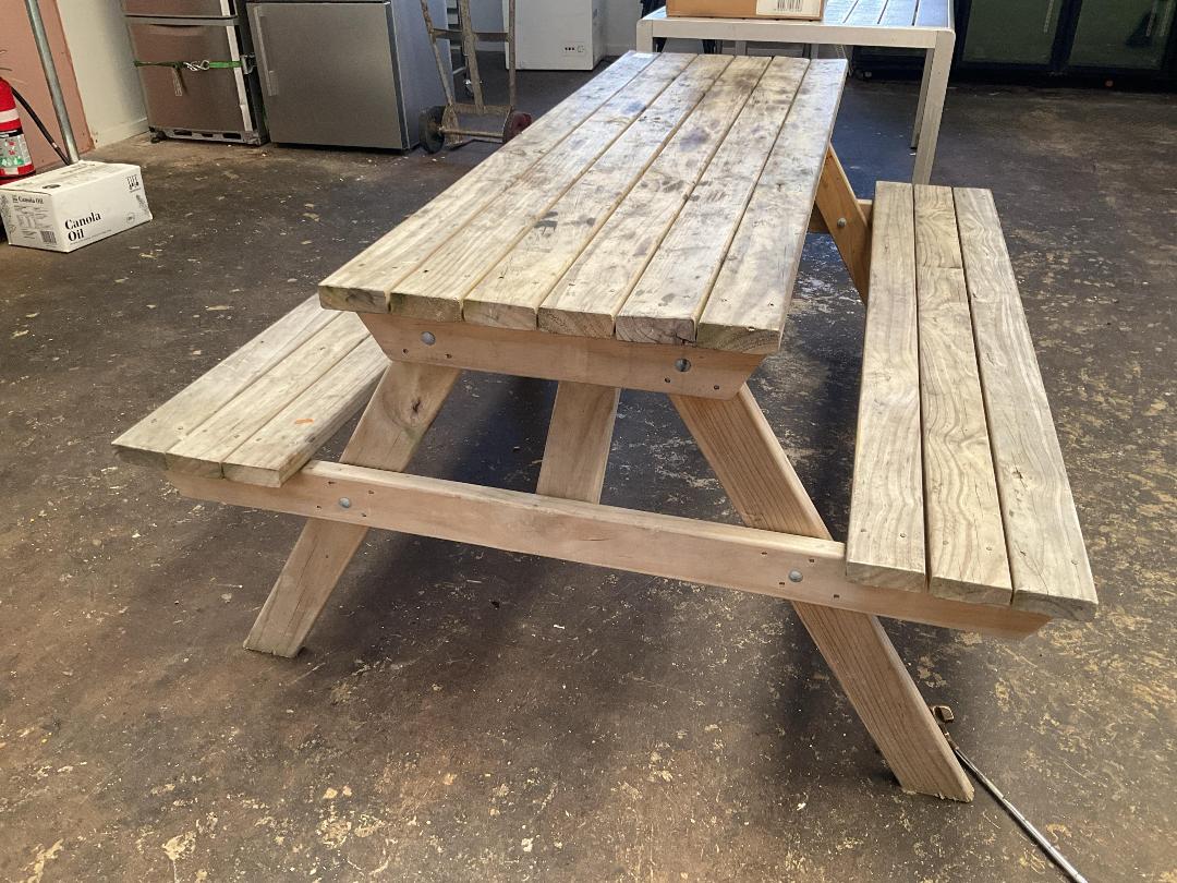 Photo '4' of Timber picnic table