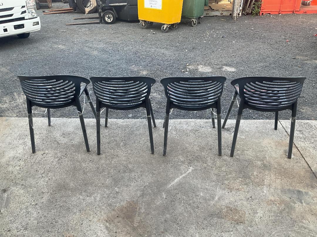Photo '3' of Grey Outdoor Chair Set (4)