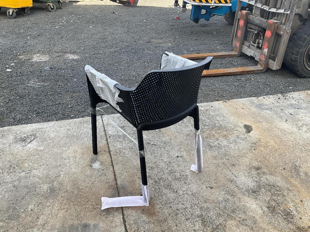 Photo '4' of Black Outdoor Chair Set (4)