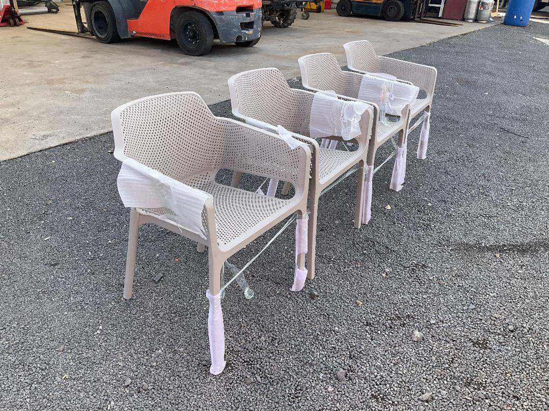 Photo '2' of Sandstone Outdoor Chair Set (4) Photo '2' of Sandstone Outdoor Chair Set (4)