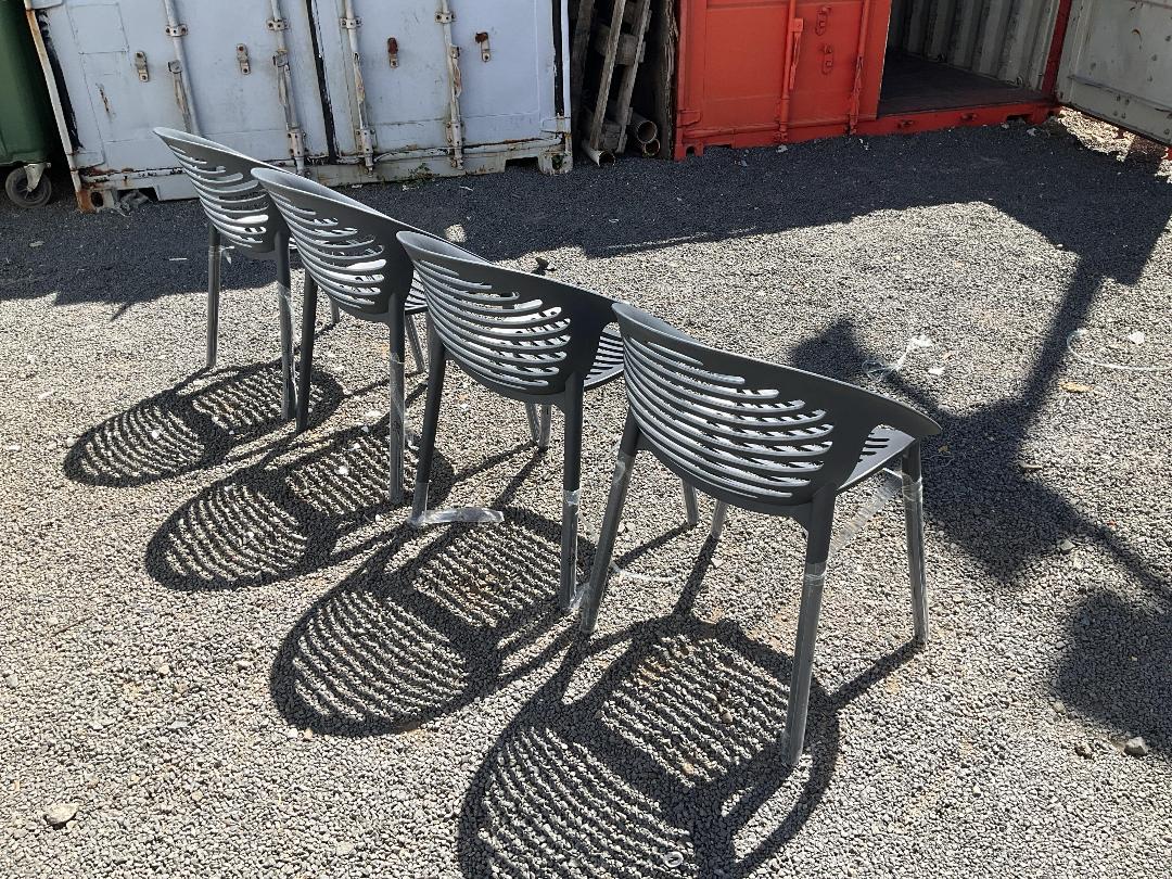 Photo '4' of Grey Outdoor Chair Set (4) Photo '4' of Grey Outdoor Chair Set (4)