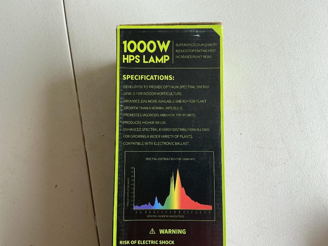 Photo '2' of 4x 1000W Super HPS Grow Lamps