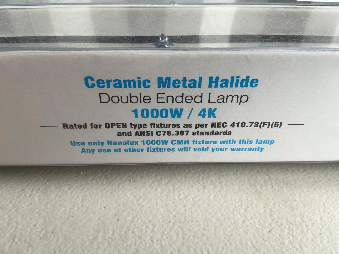 Photo '2' of 3x Nanolux 1000W Ceramic Metal Halide Double Ended Lamps