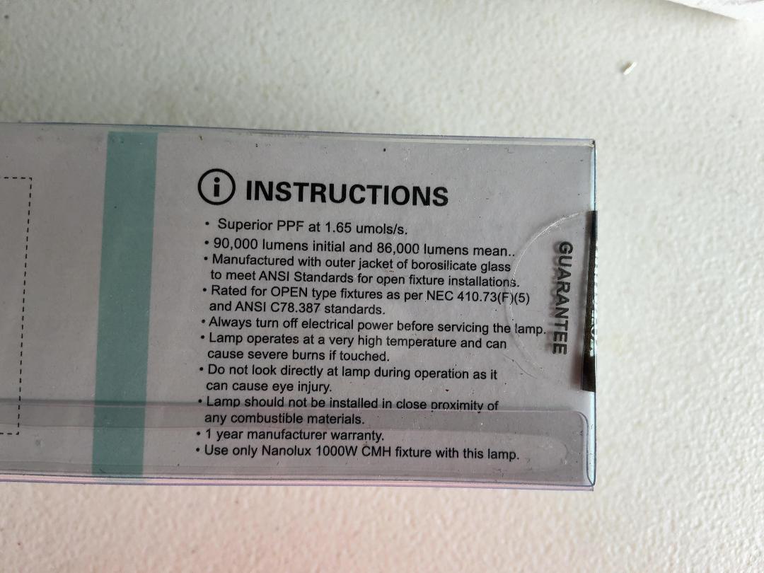 Photo '4' of 3x Nanolux 1000W Ceramic Metal Halide Double Ended Lamps