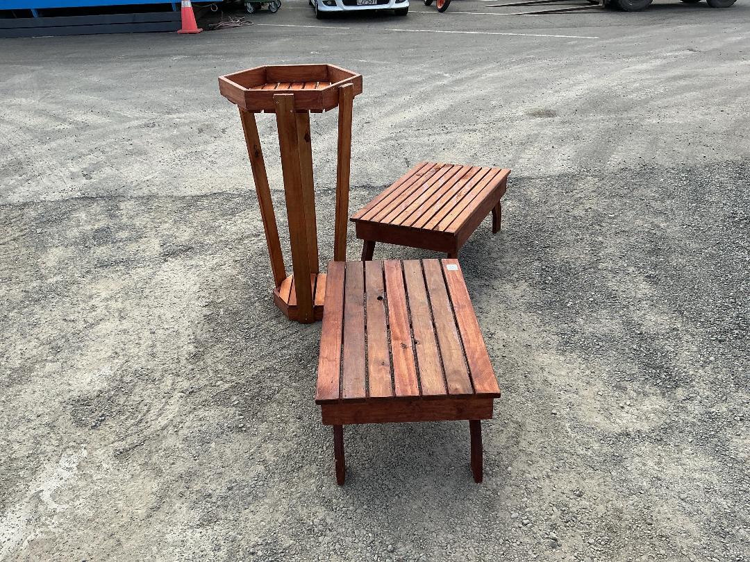 Photo '2' of Wooden Tables & Plant Stand