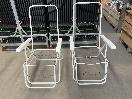 Thumbnail '1' of 2x Outdoor White Coloured Chairs - No Chair Covers Etc