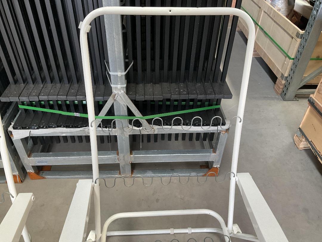 Photo '9' of 2x Outdoor White Coloured Chairs - No Chair Covers Etc